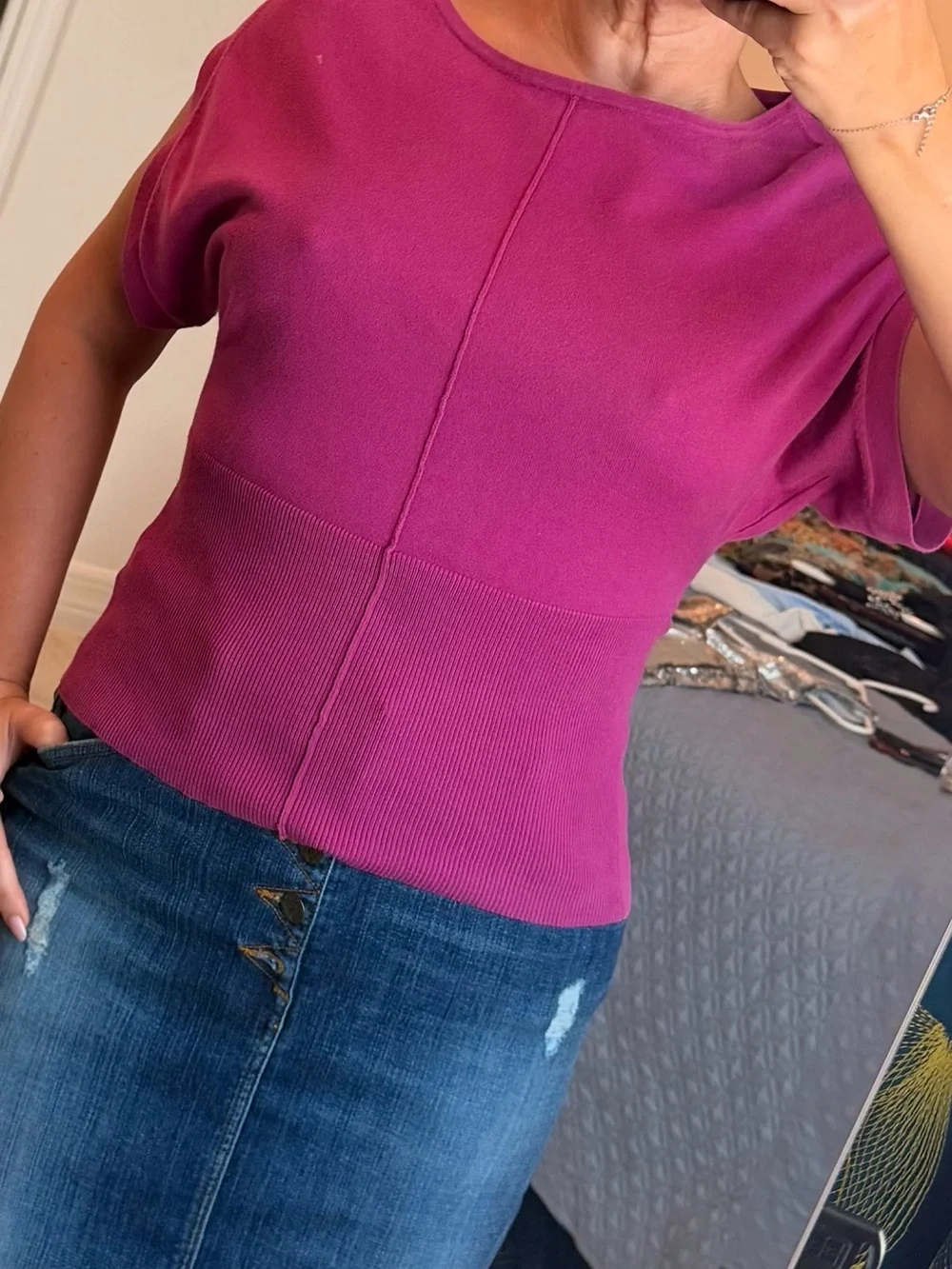 Michael Kors fuchsia top